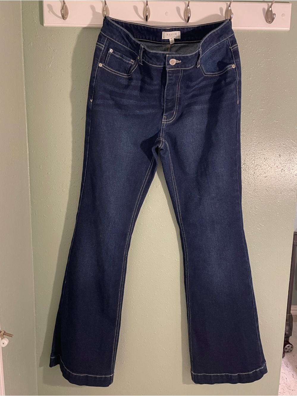 Harper Heritage - Mid-Rise Dark Bootcut Jeans - Timeless Stretch Denim